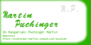 martin puchinger business card
